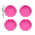 Ensemble 4 ou 24 moules résine cœur et rond – Couleur 4pcs Round Mold