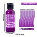 Ensemble de colorants fluorescents pour résine – Couleur 10Fluorecent Violet