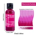 Ensemble de colorants fluorescents pour résine – Couleur 1Fluorecent Fuchsia