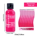 Ensemble de colorants fluorescents pour résine – Couleur 5Fluorecent Pink Red