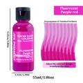 Ensemble de colorants fluorescents pour résine – Couleur 6Fluorecent Red