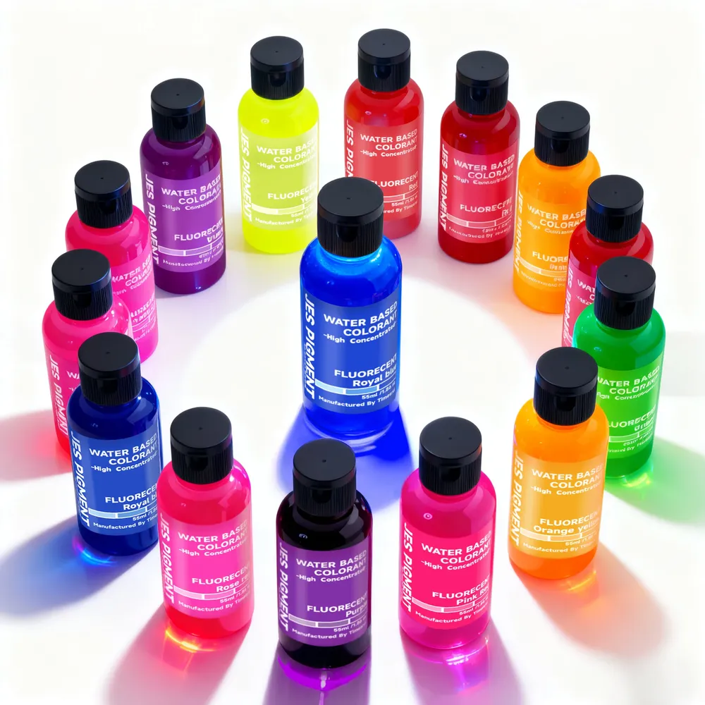 Ensemble de colorants fluorescents pour résine