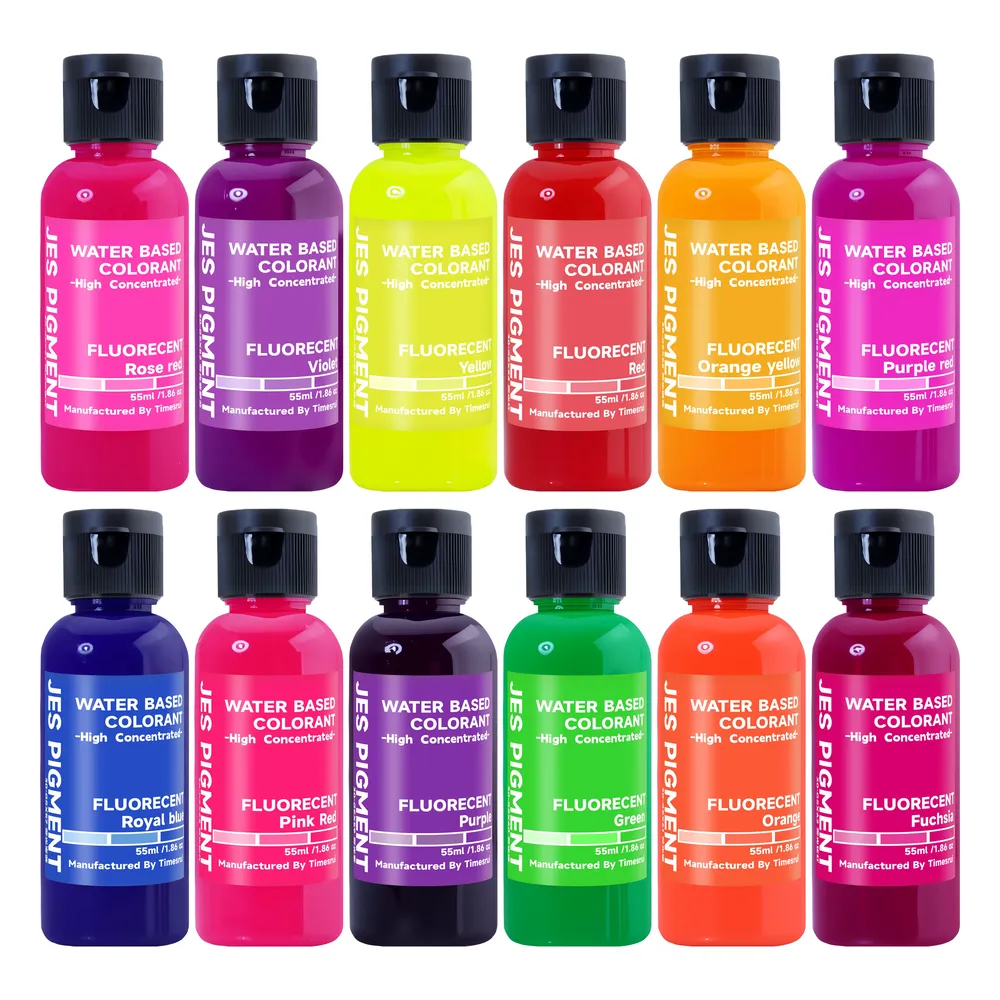 Ensemble de colorants fluorescents pour résine