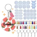 Ensemble moules silicone rond et ovale pour bijoux – 1