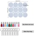 Ensemble moules silicone rond et ovale pour bijoux – Couleur 12Round Set