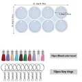 Ensemble moules silicone rond et ovale pour bijoux – Couleur 8Round Set