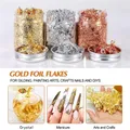 Feuilles d'imitation cuivre or rose argent pour nail art – 2