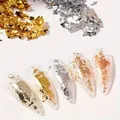 Feuilles d'imitation or argent cuivre pour nail art – 2