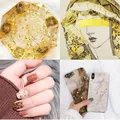 Feuilles d'imitation or argent cuivre pour nail art – 6