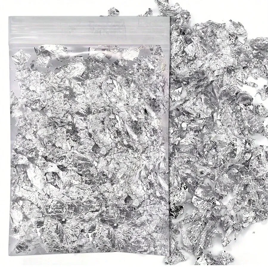 Feuilles d'imitation or argent cuivre pour nail art