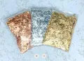 Feuilles d'imitation or argent cuivre pour nail art – Couleur Three colors in bags
