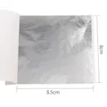 Feuilles d'or imitation 10 pièces 8x8.5 cm pour artisanat – Couleur argent