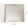 Feuilles d'or imitation 10 pièces 8x8.5 cm pour artisanat – Couleur Argent antique