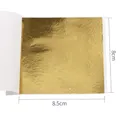 Feuilles d'or imitation 10 pièces 8x8.5 cm pour artisanat – Couleur B Or
