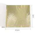 Feuilles d'or imitation 10 pièces 8x8.5 cm pour artisanat – Couleur Champagne Argent