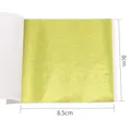 Feuilles d'or imitation 10 pièces 8x8.5 cm pour artisanat – Couleur Jaune