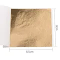Feuilles d'or imitation 10 pièces 8x8.5 cm pour artisanat – Couleur Or champagne