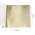 Feuilles d'or imitation 10 pièces 8x8.5 cm pour artisanat – Couleur Or clair