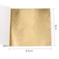 Feuilles d'or imitation 10 pièces 8x8.5 cm pour artisanat – Couleur Or simulé