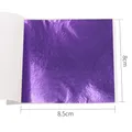 Feuilles d'or imitation 10 pièces 8x8.5 cm pour artisanat – Couleur Violet