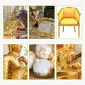 Feuilles d'or pur 24 carats 2,5 à 6 cm pour artisanat – 5