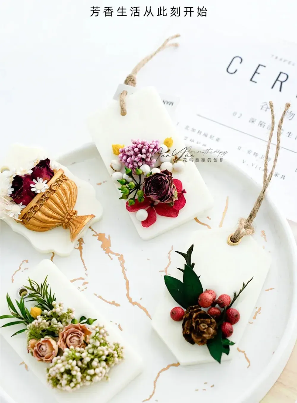 Fleurs séchées naturelles pour résine et bougies