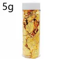 Flocons de feuille d'or pur 2 à 5 g pour artisanat – Couleur jaune clair (5g)