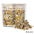 Flocons et paillettes feuilles d'or pour résine et nail art – Couleur Jaune (28)