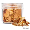 Flocons et paillettes feuilles d'or pour résine et nail art – Couleur jaune clair (03)