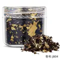 Flocons et paillettes feuilles d'or pour résine et nail art – Couleur kaki foncé (04)