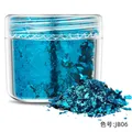 Flocons et paillettes feuilles d'or pour résine et nail art – Couleur prune (06)