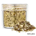 Flocons et paillettes feuilles d'or pour résine et nail art – Couleur vert clair (02)