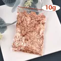 Flocons feuilles d'or imitation 1 à 10 g pour nail art – Couleur 10g rose gold color