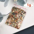 Flocons feuilles d'or imitation 1 à 10 g pour nail art – Couleur 1g colorful