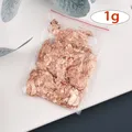 Flocons feuilles d'or imitation 1 à 10 g pour nail art – Couleur 1g rose gold color