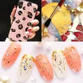 Flocons feuilles noires et or pour nail art et résine – 5