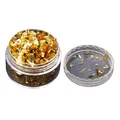 Flocons feuilles noires et or pour nail art et résine – Couleur A Gold