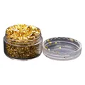 Flocons feuilles noires et or pour nail art et résine – Couleur Antique Copper