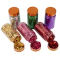Flocons imitation or et argent 3 g pour décoration ongles – 1