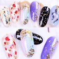 Flocons imitation or et argent pour décoration ongles résine – 3