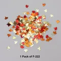 Flocons paillettes feuille d'érable colorées pour décoration résine – Couleur 1 Pack of F-222