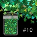 Flocons paillettes holographiques feuille d'érable pour résine – Couleur LSFY-10