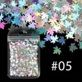 Flocons paillettes holographiques feuille d'érable pour résine – Couleur LSFY-5
