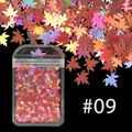 Flocons paillettes holographiques feuille d'érable pour résine – Couleur LSFY-9