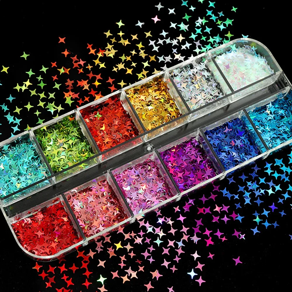 Flocons paillettes mixtes pour résine 12 grilles
