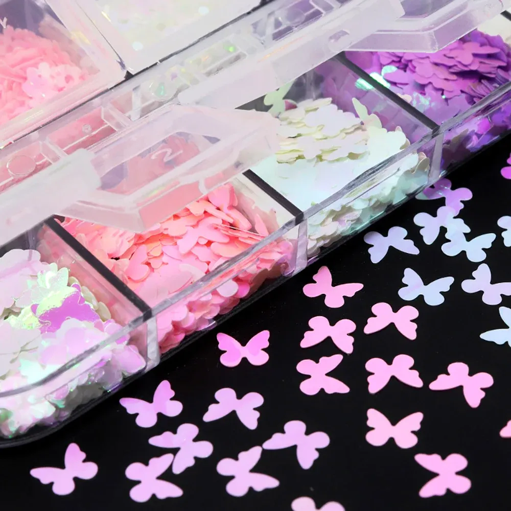 Flocons paillettes mixtes pour résine 12 grilles