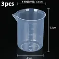 Gobelets mélange plastique 100 ml pour résine époxy – Couleur 100ML-3pcs