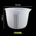 Gobelets mesure silicone 30 à 1000 ml pour résine bijoux – Couleur 1000ML-Black Scale