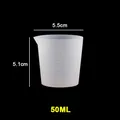 Gobelets mesure silicone 30 à 1000 ml pour résine bijoux – Couleur 50ML