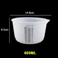 Gobelets mesure silicone 30 à 1000 ml pour résine bijoux – Couleur 600ML-Black Scale